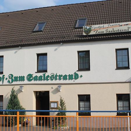 Gasthof & Pension Zum Saalestrand Bad Durrenberg Bagian luar foto