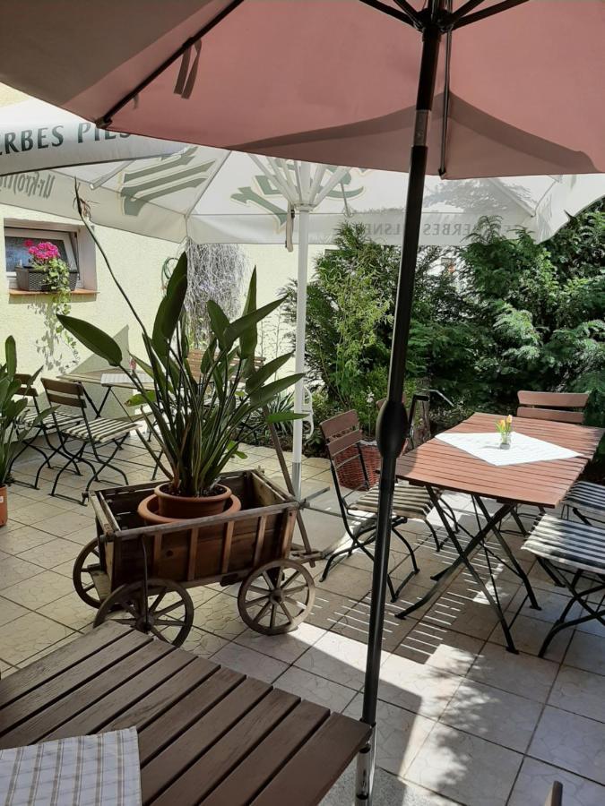 Gasthof & Pension Zum Saalestrand Bad Durrenberg Bagian luar foto