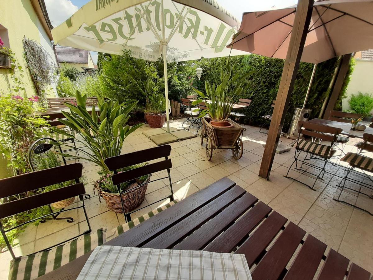 Gasthof & Pension Zum Saalestrand Bad Durrenberg Bagian luar foto
