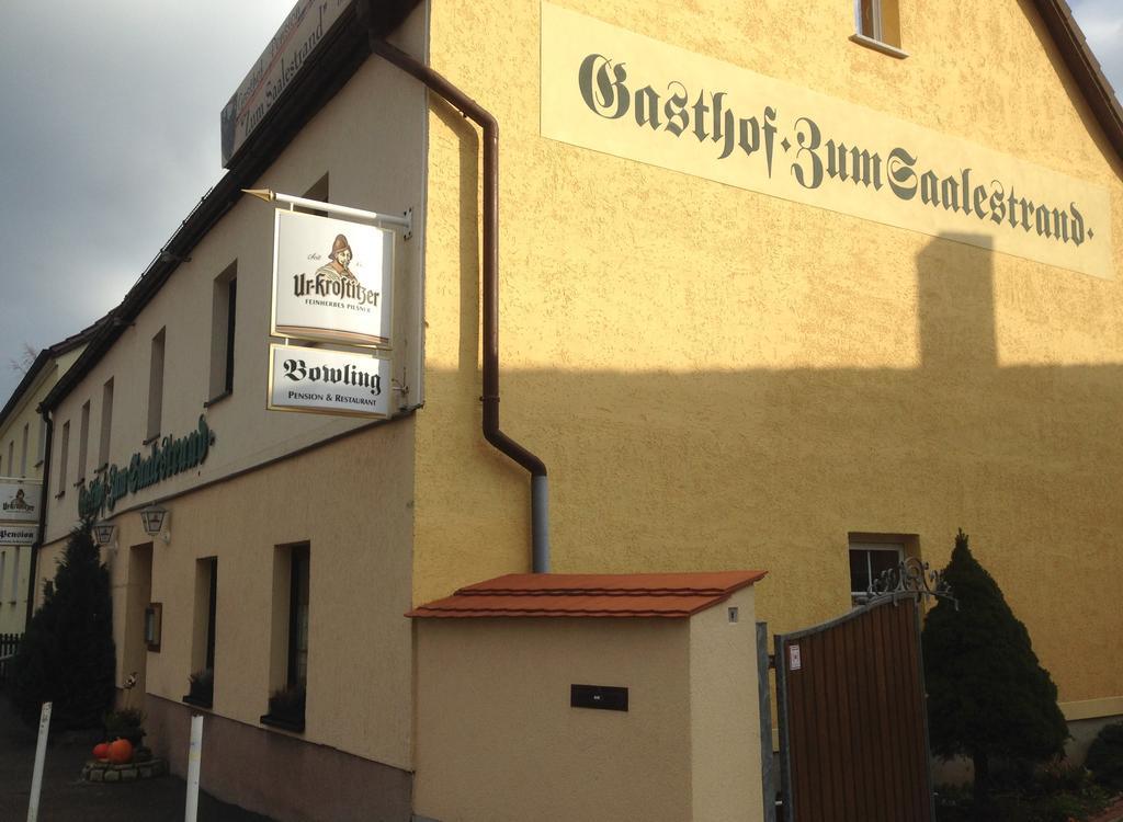 Gasthof & Pension Zum Saalestrand Bad Durrenberg Bagian luar foto