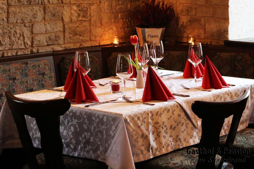 Gasthof & Pension Zum Saalestrand Bad Durrenberg Bagian luar foto