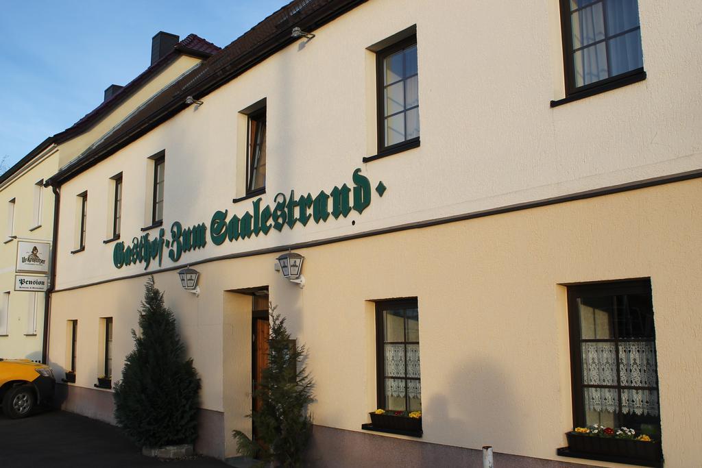 Gasthof & Pension Zum Saalestrand Bad Durrenberg Bagian luar foto