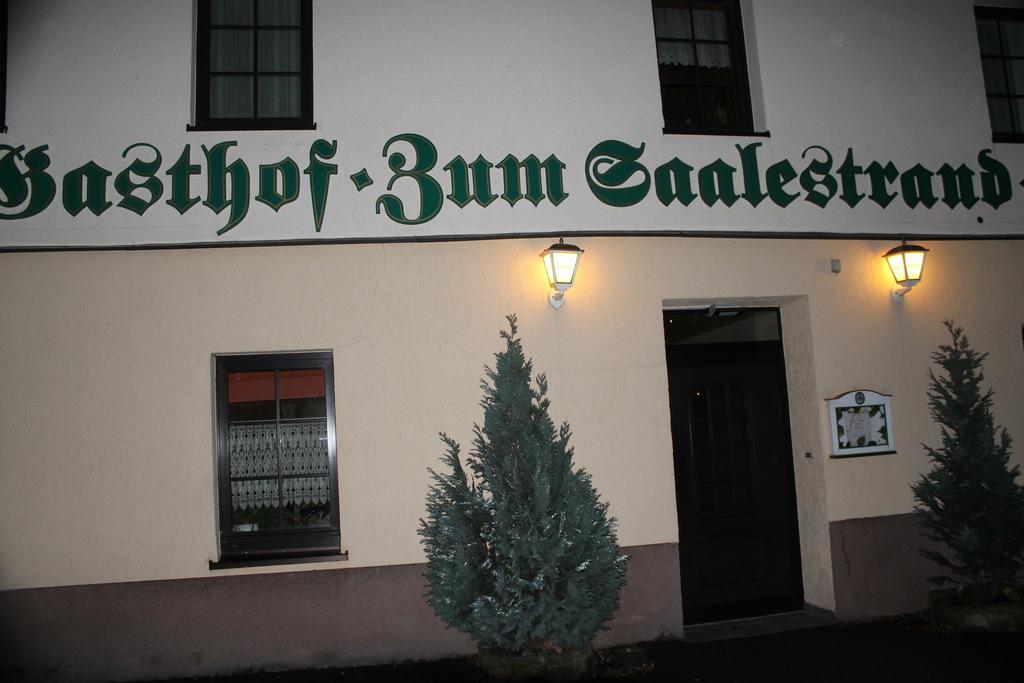 Gasthof & Pension Zum Saalestrand Bad Durrenberg Bagian luar foto